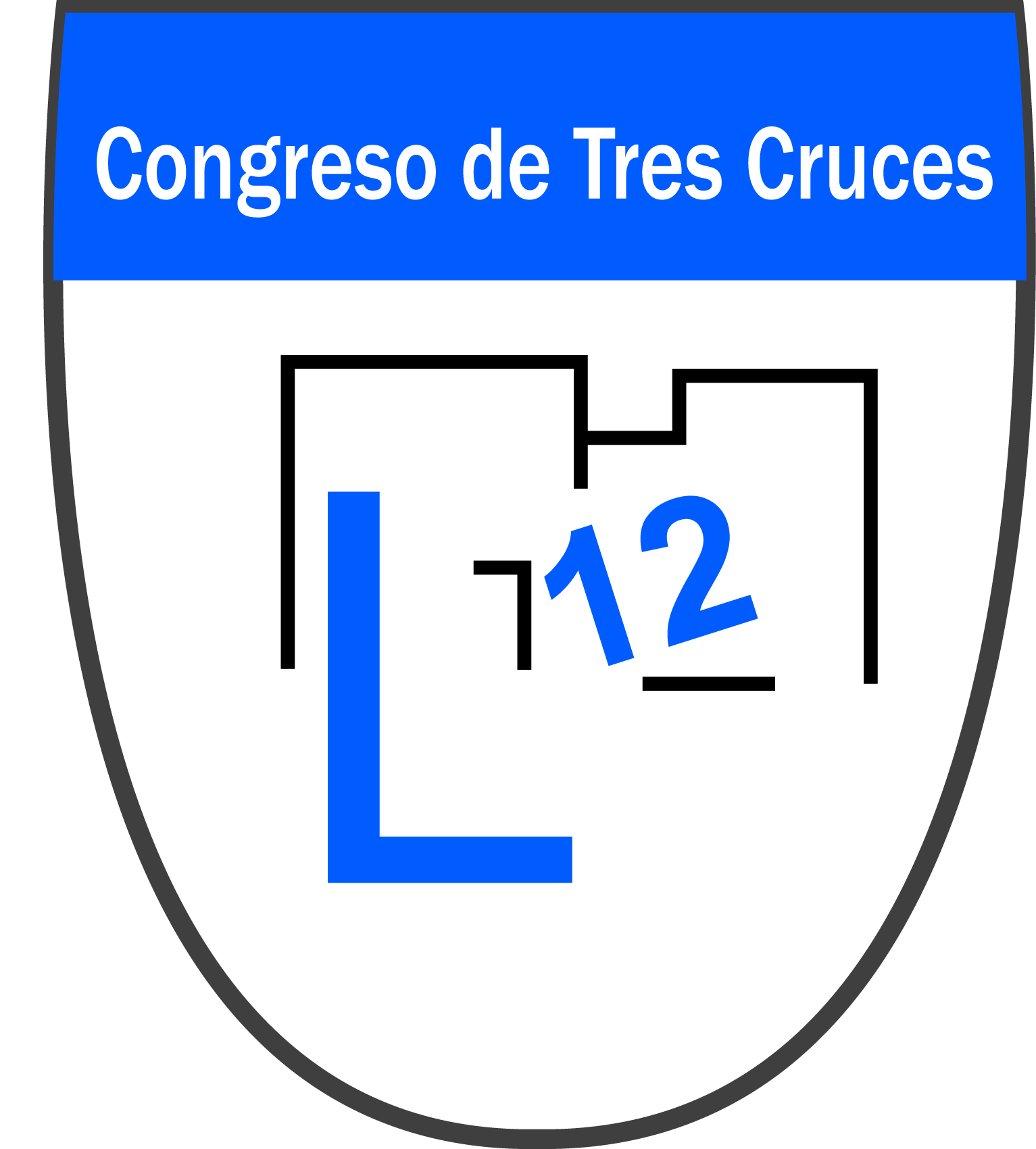 Logo liceo 12 congreso de tres cruces uruguay