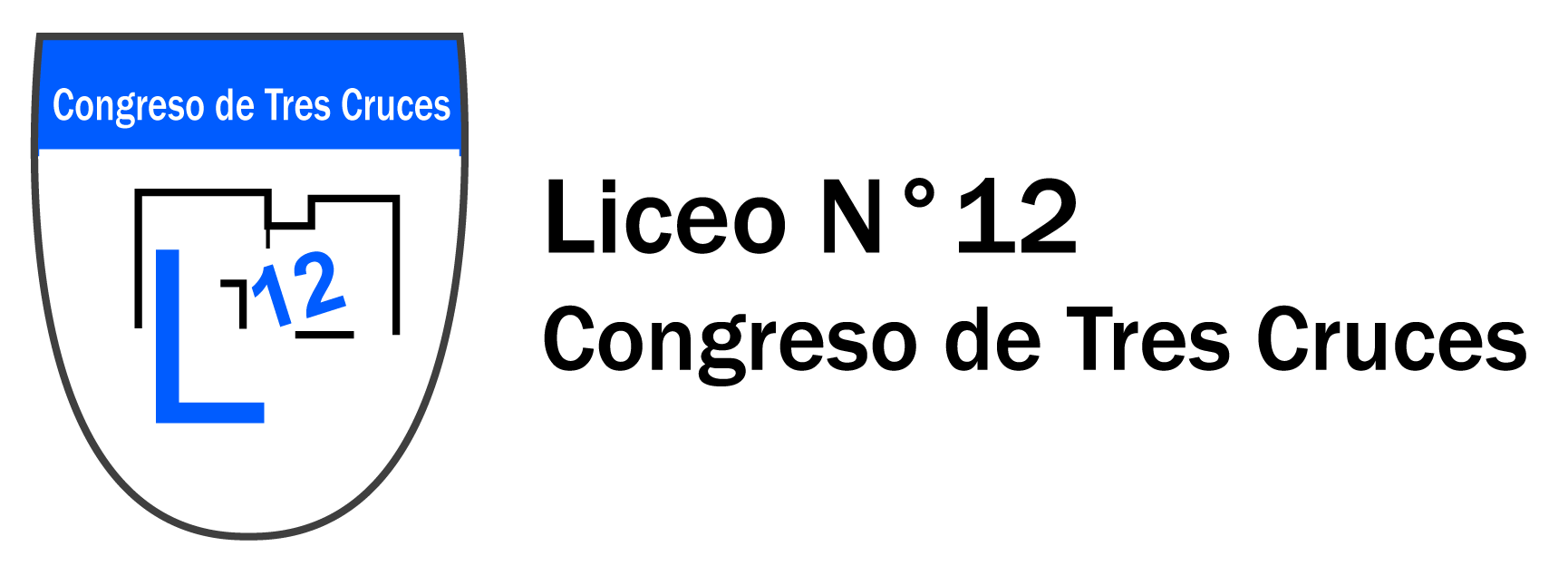 Logo liceo 12 congreso de tres cruces uruguay